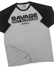 065. RAGLAN Savage Not Average Workout Gym T-Shirt for Men