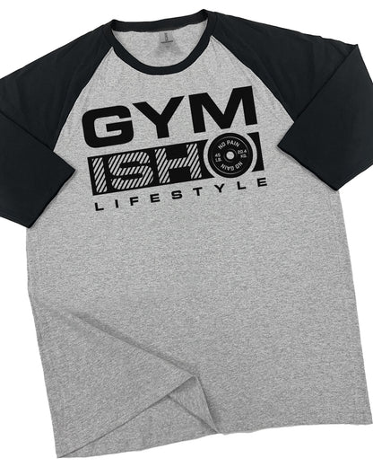 68- RAGLAN GYMISH 3 Workout Gym T-Shirt for Men
