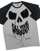 078. RAGLAN Kill Your Workout Gym T-Shirt for Men