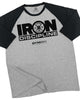 079. RAGLAN IRON DISCIPLINE Workout Gym T-Shirt for Men