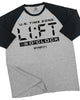 089. RAGLAN LIFT O'Clock Funny  Workout Gym T-Shirt for Men