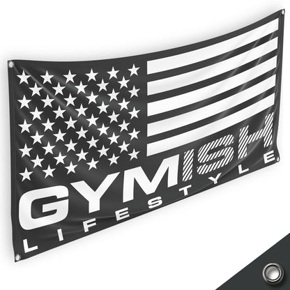 Gym Banner, 5x3 ft Workout Banner for Home Gym, Motivational Banner Poster