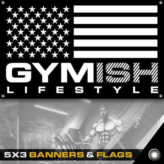 Gym Banner, 5x3 ft Workout Banner for Home Gym, Motivational Banner Poster