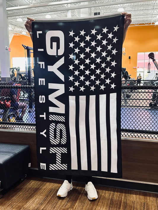 Gymish Lifestyle Flag, 5x3 ft Workout Flag for Home Gym Motivational Flag T-Shirt GYMISH LIFESTYLE