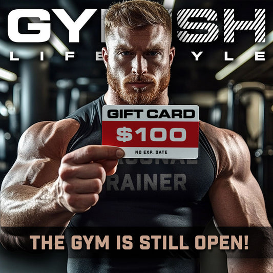 Gymish Lifestyle Gift Card with no expiration date. Perfect gift idea! $100.00 Gift Card GYMISH LIFESTYLE