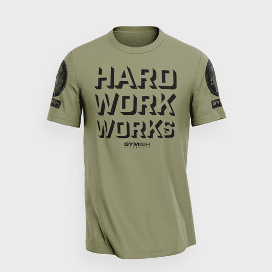 049. Hard Work Works Funny Motivational Gym T-Shirt for Men