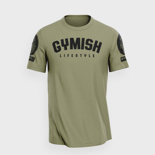 046. Gymish Lifestyle Funny Motivational Workout Gym T-Shirt for Men