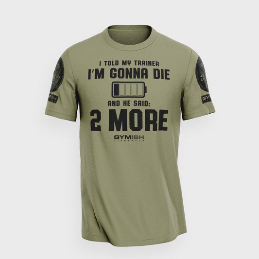 009. Two More Funny Motivational Workout Gym T-Shirt for Men