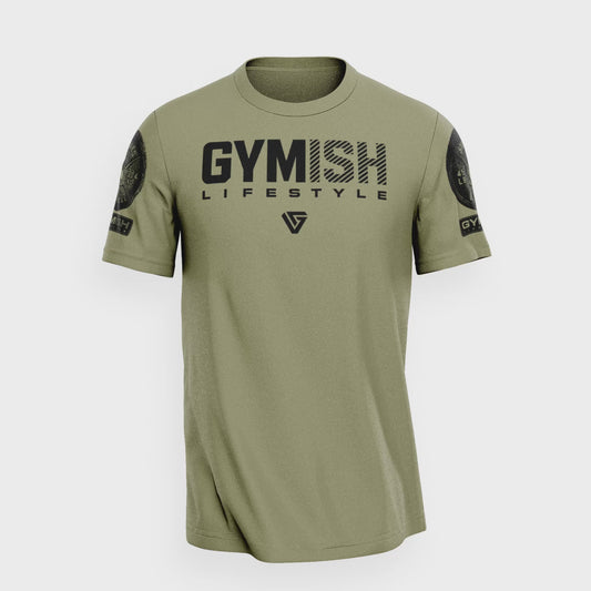 047. Gymish Lifestyle Funny Motivational Workout Gym T-Shirt for Men