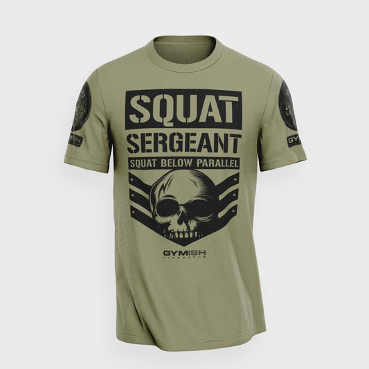 064. Squat Sergeant Workout Gym T-Shirt for Men