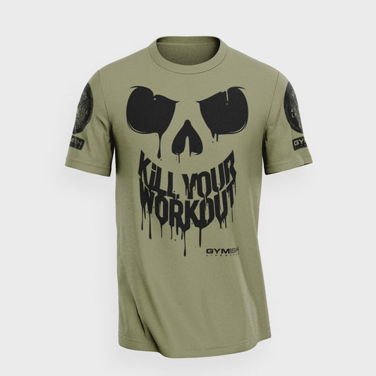 078. Kill Your Workout Funny Gym T-Shirt for Men