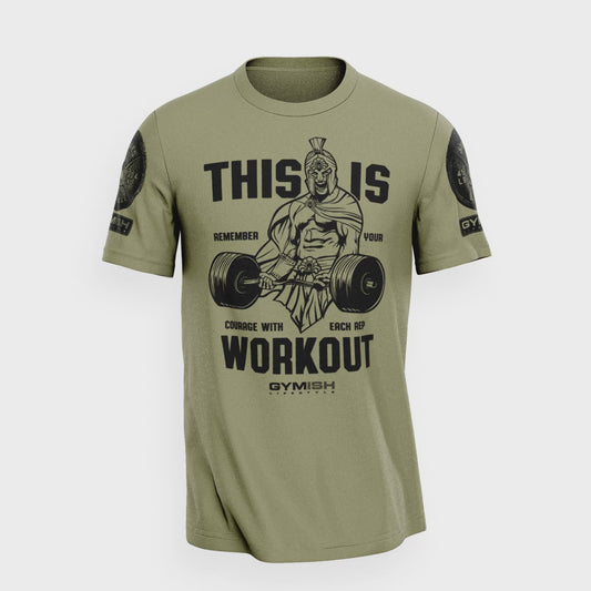 026. Spartan Gym Funny Motivational Workout Gym T-Shirt for Men