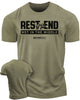 087. Rest At The End Workout Gym T-Shirts for Men