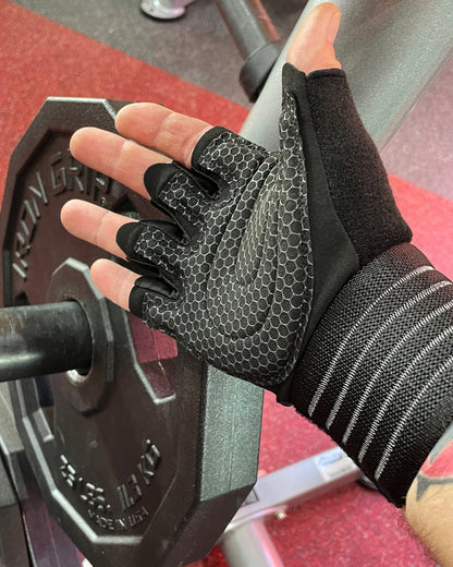 Workout Gloves for Men – Multipurpose Fingerless Gloves – Comfortable Weight Lifting Gloves with Wrist Wrap – Heavy Duty Durable Materials