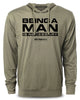 062. Being a Man is Necessary Workout Hoodies for Men