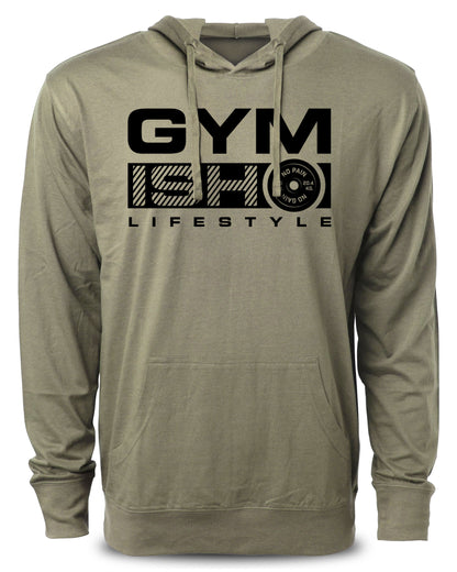 GYMISH Lifestyle Workout Hoodies Funny Hoodies Gym Sweatshirt Lifting Pullover