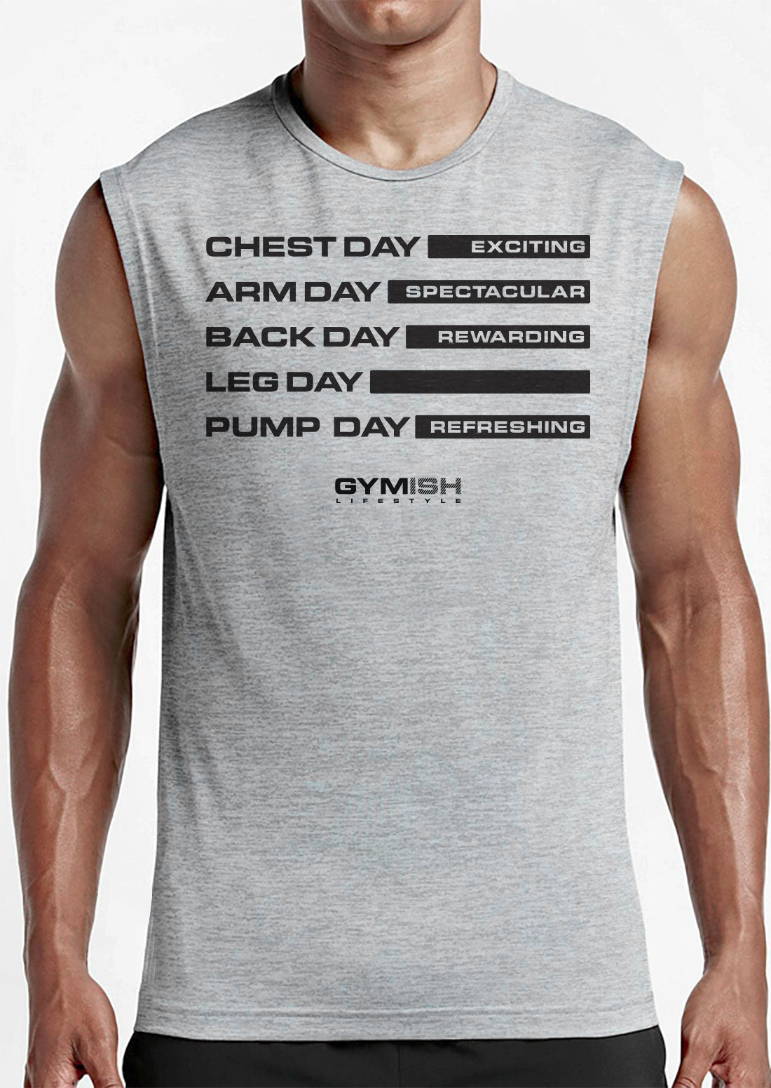 054. Gym Days Leg Day Workout Muscle Tank Top for Men T-Shirt GYMISH LIFESTYLE