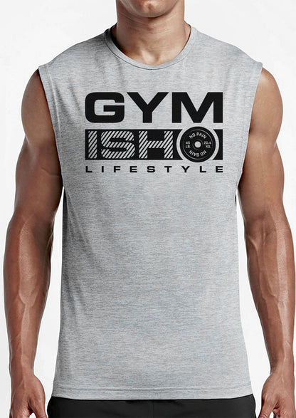 Gymish Lifestyle Muscle Tank Top, Sleeveless, Workout Shirt, Lifting Shirt, Gym Shirts